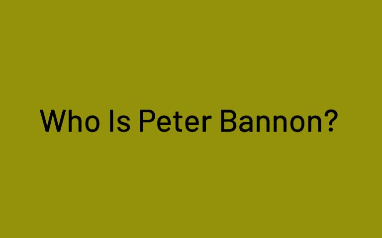 Who Is Peter Bannon?