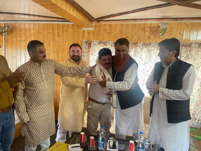 All india Jammu & Kashmir bank employees federation felicitated Mr. Haji Farooq Ahmed for rendering services during his tenure in bank