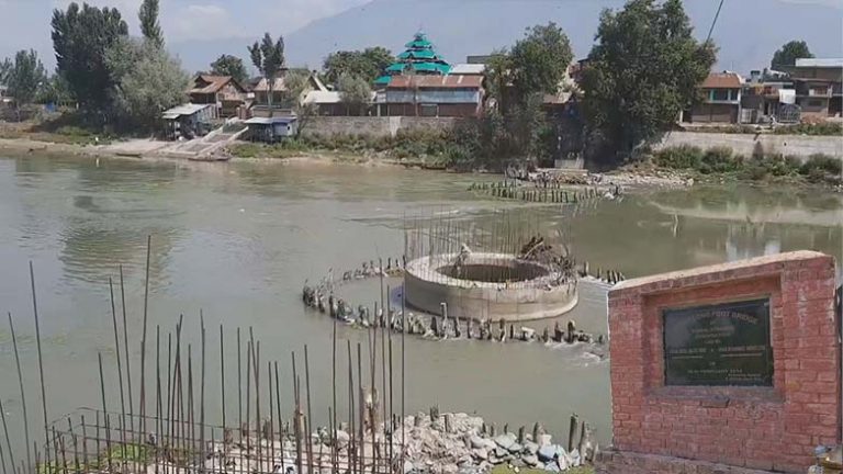 Demolished in 2013, vital Sumbal footbridge awaits completion