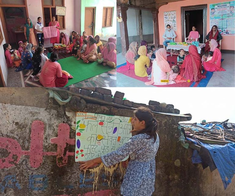NYK Udhampur observes “Poshan Maah” at different locations