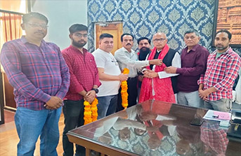 BJP OBC Morcha Felicitates JMC Mayor Rajinder Sharma